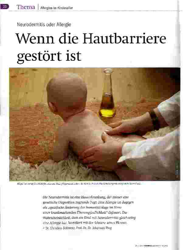 Vorschauseite 1: Wenn die Hautbarriere gestört ist