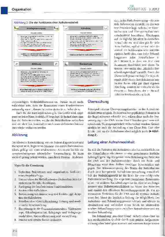 Vorschauseite 4: Kernfunktionen bettenführender Aufnahmeeinheiten
