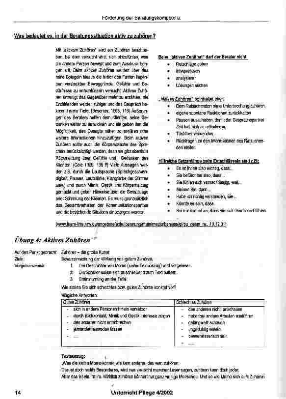 Vorschauseite 6: Förderung der Beratungskompetenz