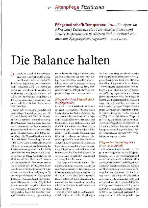 Vorschauseite 2: Die Balance halten