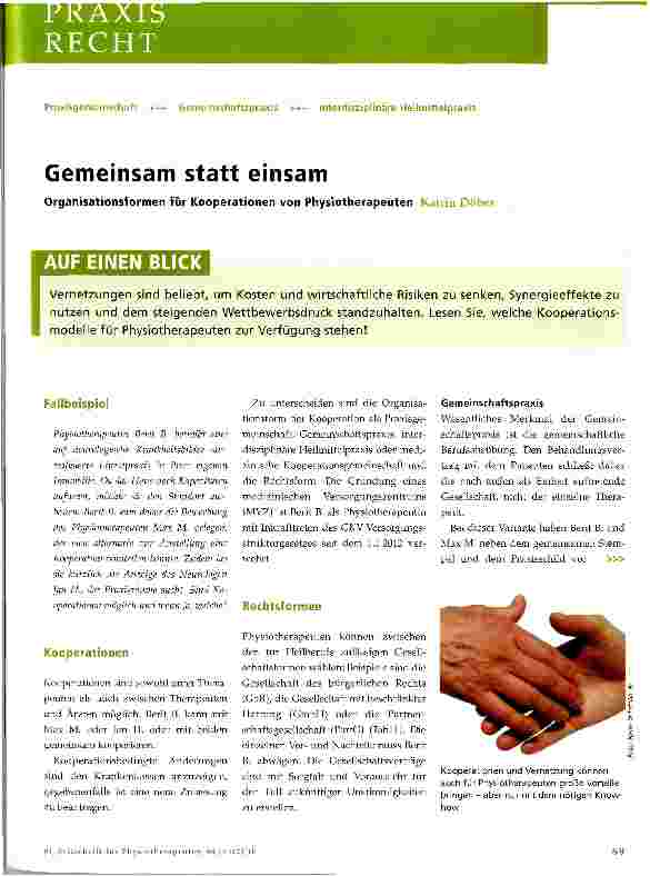 Vorschauseite 1: Gemeinsam statt einsam