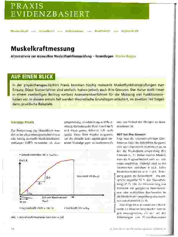 Vorschauseite 1: Muskelkraftmessung