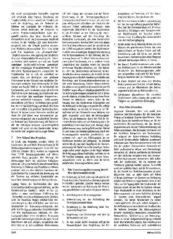 Vorschauseite 3: ERBS - Ehrenamtlich rechtliche Betreuungen durch Studierende - ein Projekt der Fachhochschule Frankfurt a. M. und dem Paritätischen Betreuungsverein Frankfurt