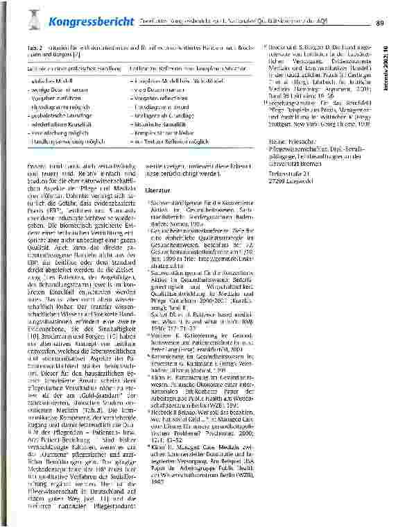 Vorschauseite 4: Erweiterter Kongressbericht zur 1. Nationalen Qualitätskonferenz der AQS (Arbeitsgemeinschaft zur Förderung der Qualitätssicherung in der Medizin)