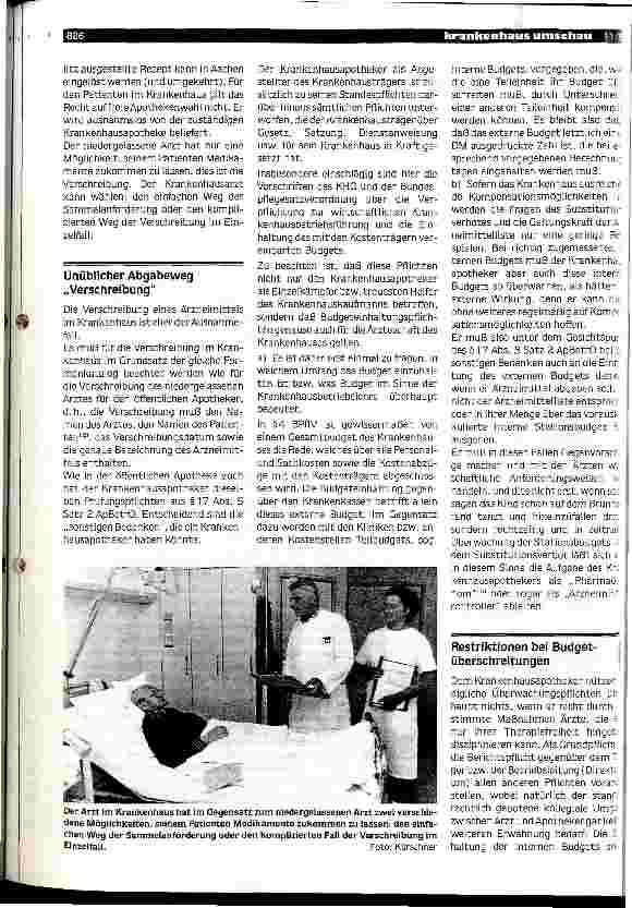 Vorschauseite 3: Das Budgeteinhaltungsgebot und Substitutionsverbot Gesundheitsstrukturgesetz: Die Probleme des Krankenhausapothekers