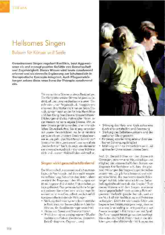 Vorschauseite 1: Heilsames Singen Balsam für Körper und Seele