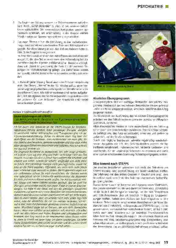 Vorschauseite 3: STEPPS - alltagsnahes Trainingsprogramm für Borderline-Betroffene