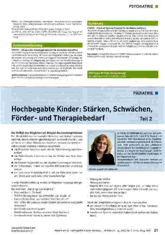 Vorschauseite 5: STEPPS - alltagsnahes Trainingsprogramm für Borderline-Betroffene