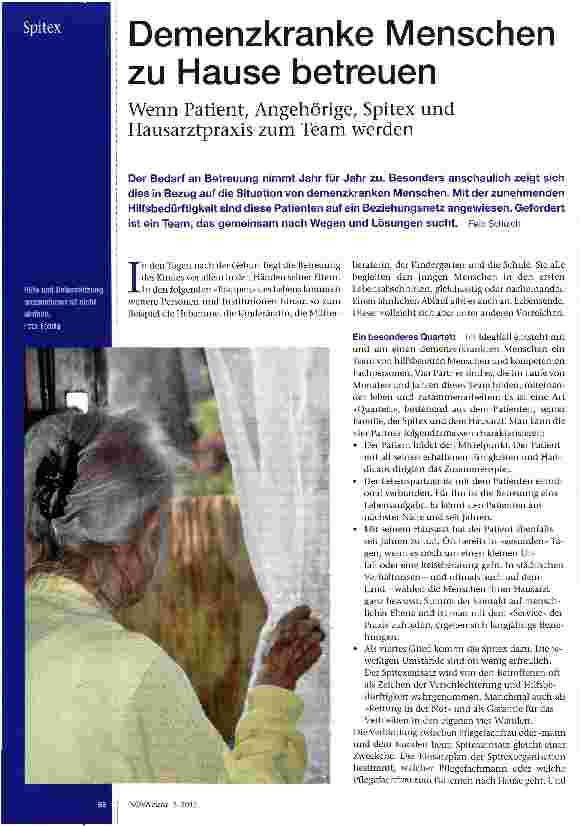 Vorschauseite 1: Demenzkranke Menschen zu Hause betreuen