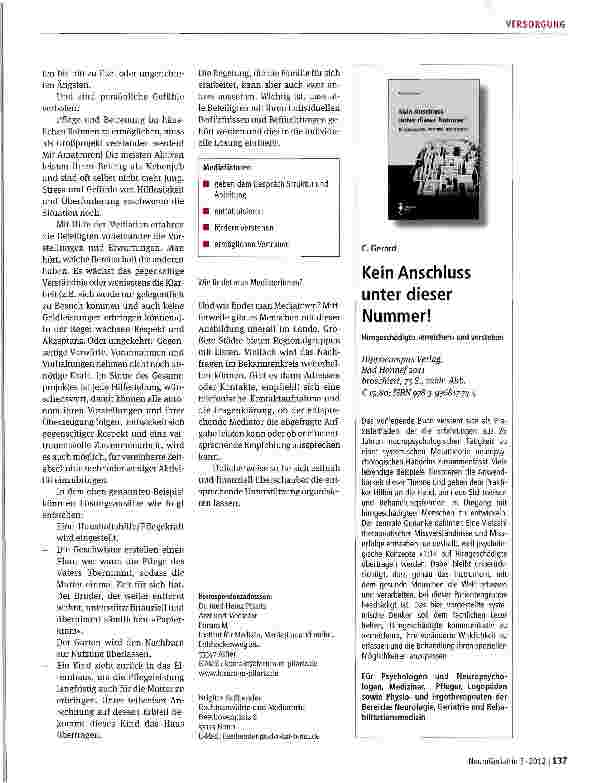 Vorschauseite 3: Krankheit trifft nicht nur einen