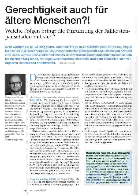 Vorschauseite 1: Gerechtigkeit auch für ältere Menschen?!