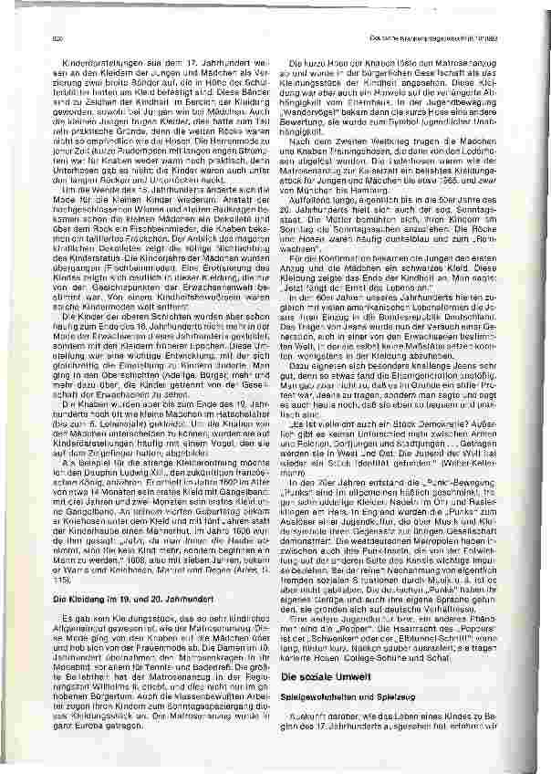 Vorschauseite 2: Kindheit und Jugend vom Mittelalter bis ins 20. Jahrhundert