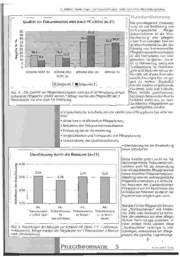 Vorschauseite 5: Auswirkungen und Voraussetzungen rechnergestützter Pflegedokumentation Eine systematische Evaluationsstudie