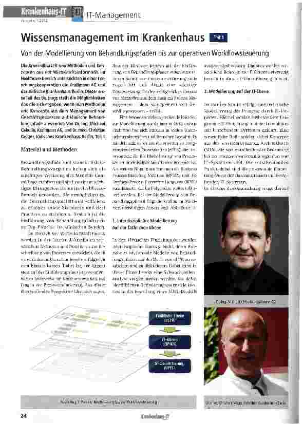 Vorschauseite 1: Wissensmanagement im Krankenhaus