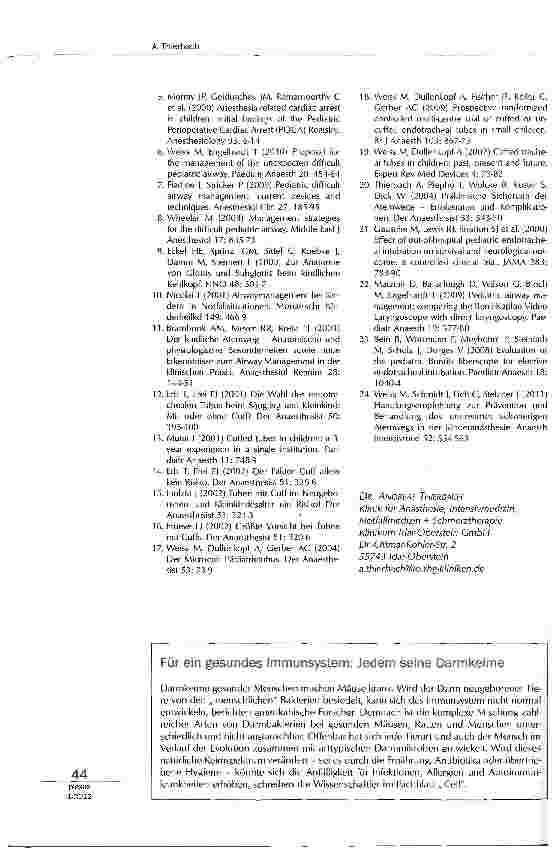 Vorschauseite 3: Atemwegsmanagement im Säuglingsund Kindesalter
