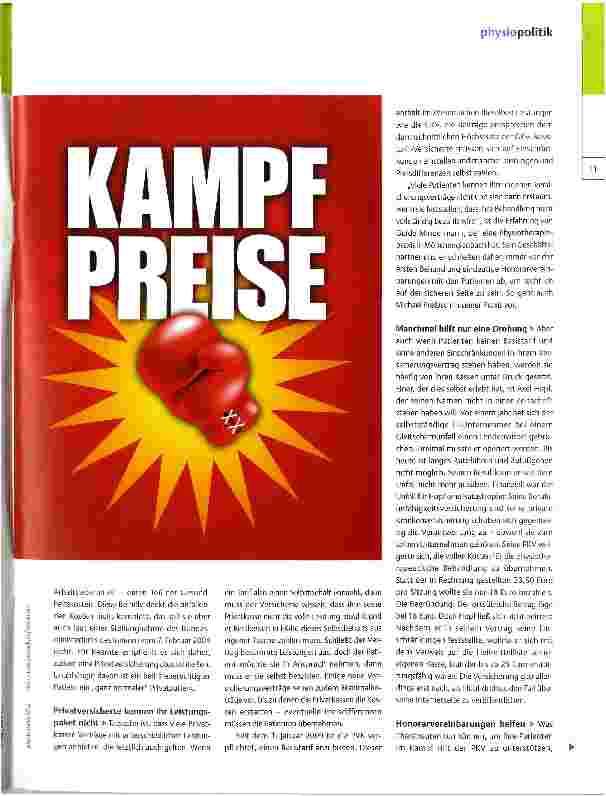 Vorschauseite 2: Dumping ist keine Lösung