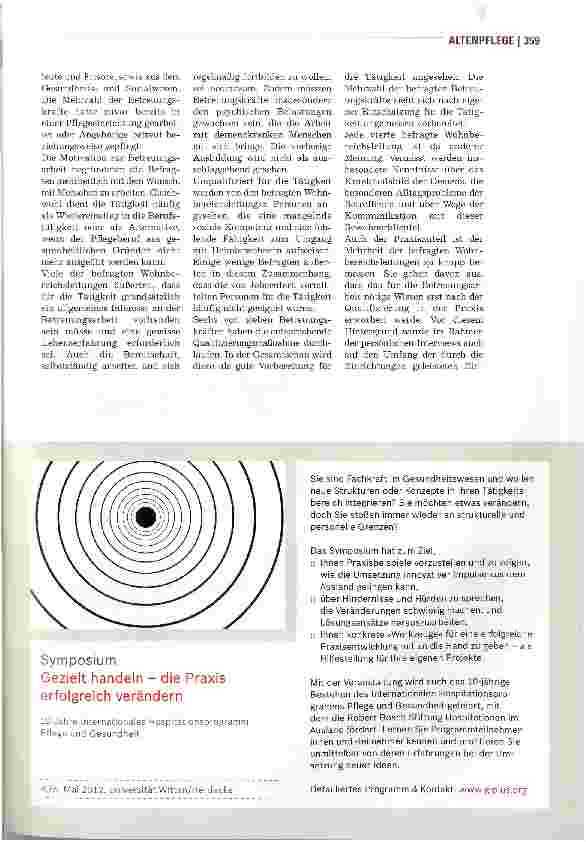 Vorschauseite 2: Betreuungskräfte bewähren sich