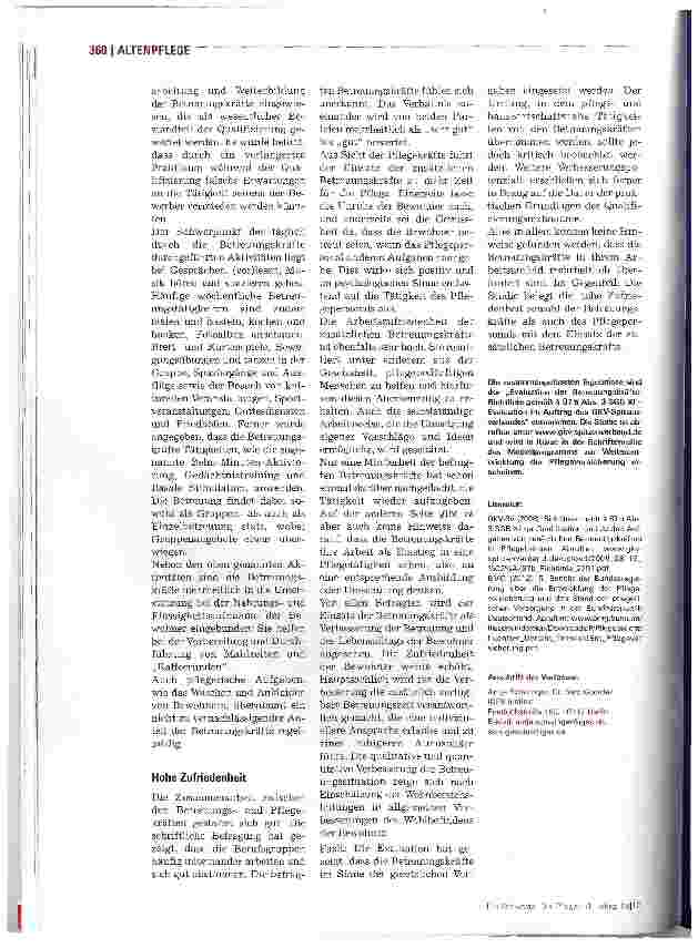 Vorschauseite 3: Betreuungskräfte bewähren sich