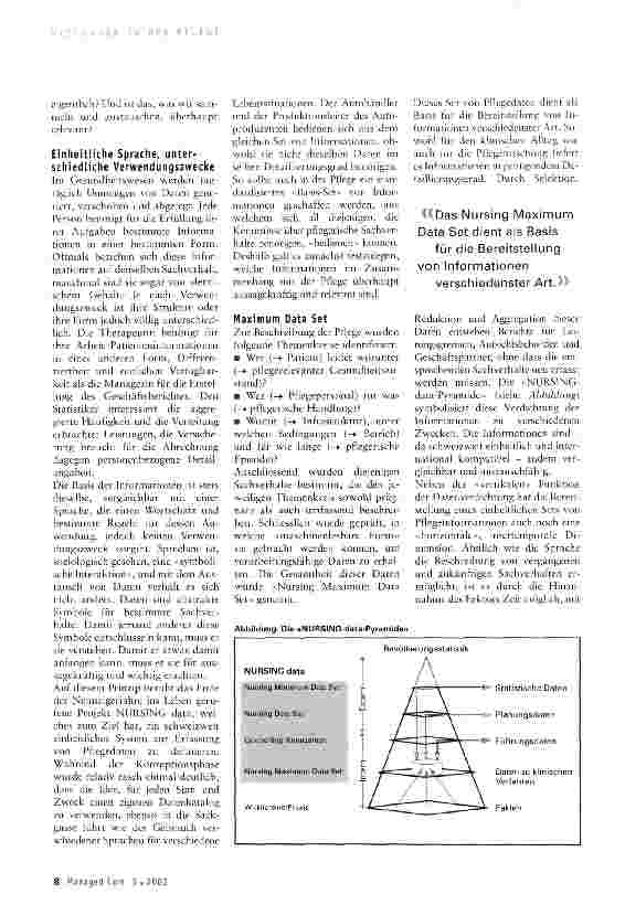 Vorschauseite 2: Funktionsweisen des Messsystems im Gesundheitswesenam Beispiel der Pflege