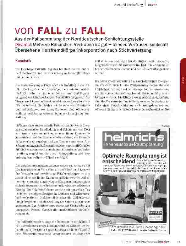 Vorschauseite 1: VOn FALL ZU FALL