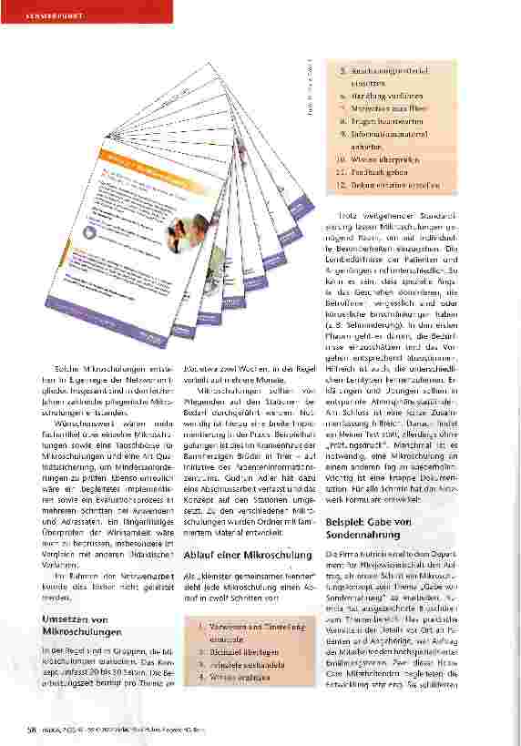 Vorschauseite 3: MikroSchulungen — ein pflegegeeignetes, praxisnahes Format Grundlagen und pädaqoqische Orientierunqen