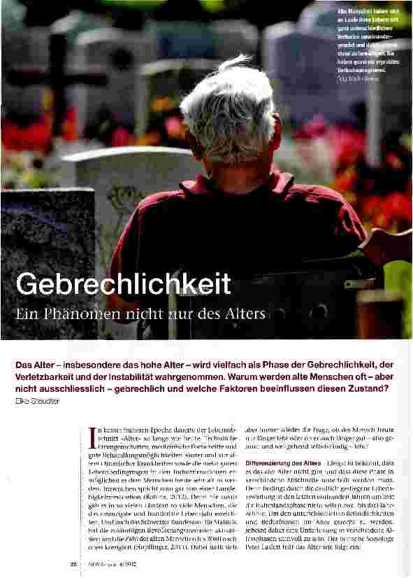 Vorschauseite 1: Gebrechlichkeit