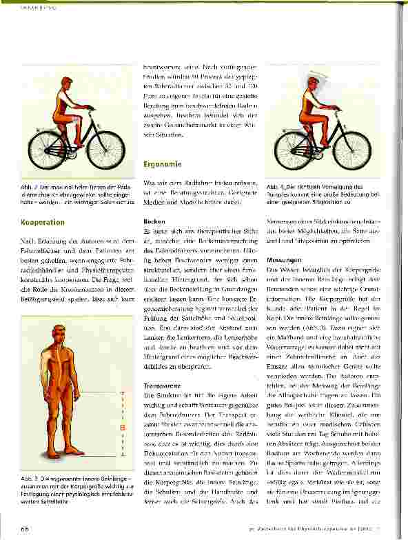 Vorschauseite 3: Gesundheitssport Fahrradfahren - ein Tätigkeitsfeld in der Physiotherapie