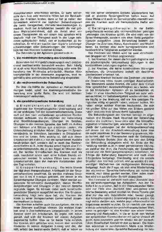 Vorschauseite 6: Sprachstörungen und ihre Behandlung