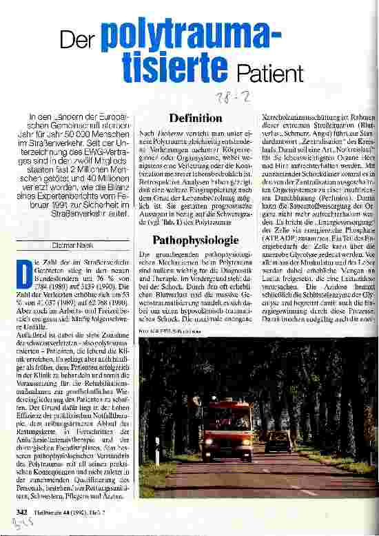 Vorschauseite 1: Der polytraumatisierte Patient