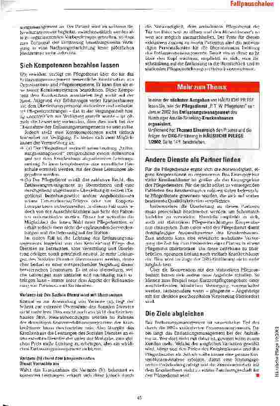 Vorschauseite 4: Kliniken suchen den Schulterschluss