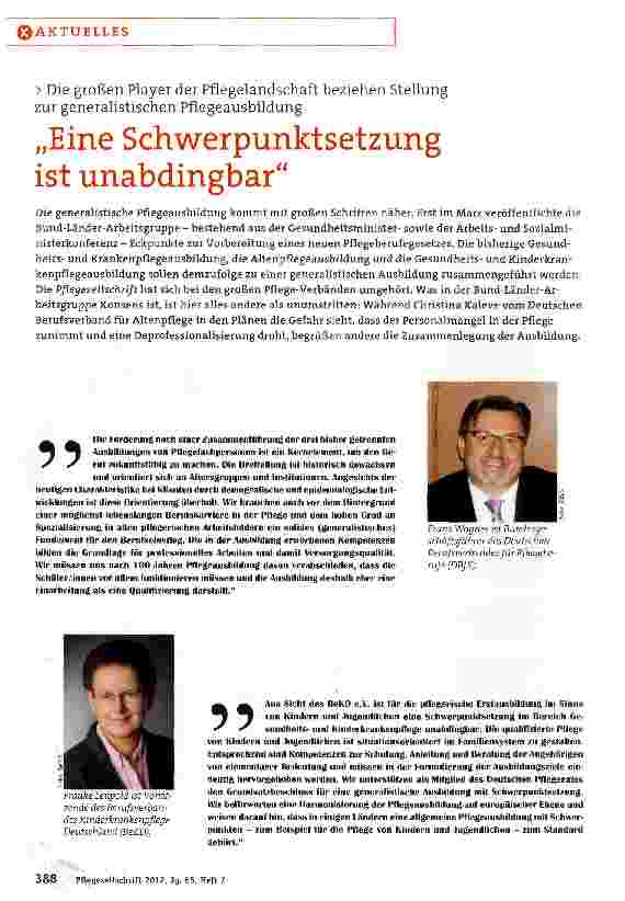 Vorschauseite 1: Eine Schwerpunktsetzung ist unabdingbar
