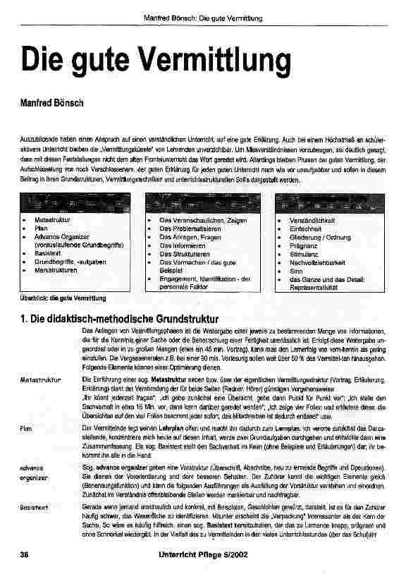 Vorschauseite 1: Die gute Vermittlung