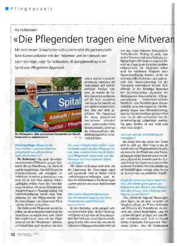 Vorschauseite 3: Die Umsetzung erfordert pflegerische Fachkompetenz