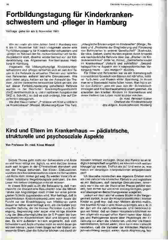 Vorschauseite 1: Kind und Eltern im Krankenhaus - pädiatrische, strukturelle und psychosoziale Aspekte