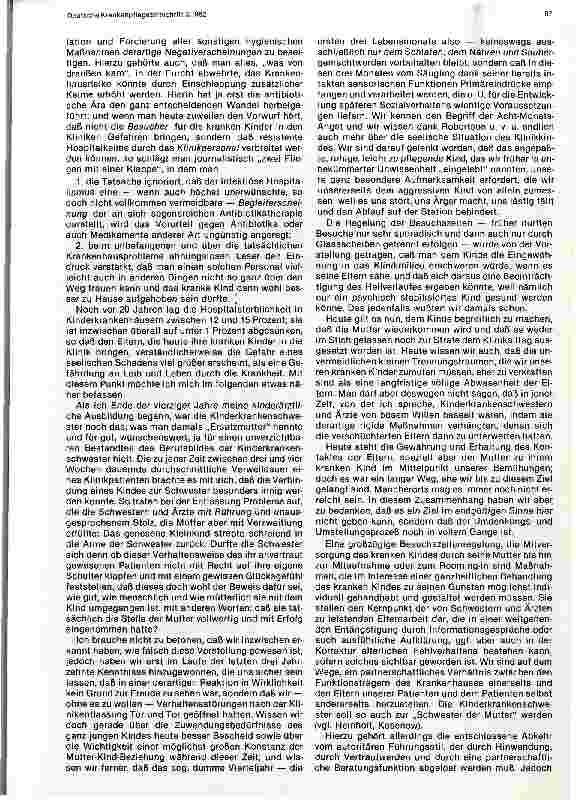 Vorschauseite 2: Kind und Eltern im Krankenhaus - pädiatrische, strukturelle und psychosoziale Aspekte