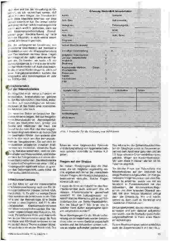Vorschauseite 2: Aufgaben der Hygienefachschwester in der Kinderklinik