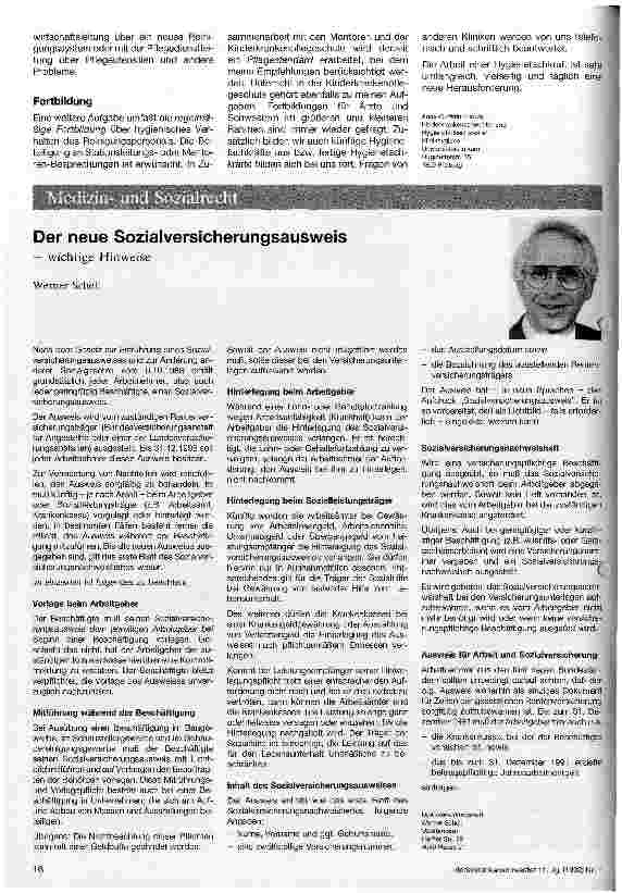 Vorschauseite 3: Aufgaben der Hygienefachschwester in der Kinderklinik