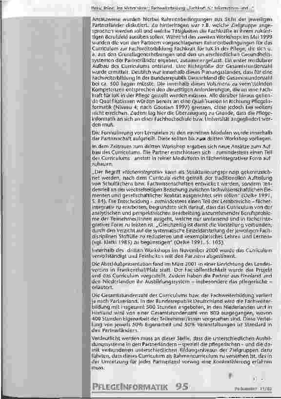 Vorschauseite 3: Fachweiterbildung Fachkraft für Informationsund Kommunikationstechnologie in der Pflege (FIP) Die erste bundesweite Fachweiterbildung für Informationsund Kommunikationstechnologie…