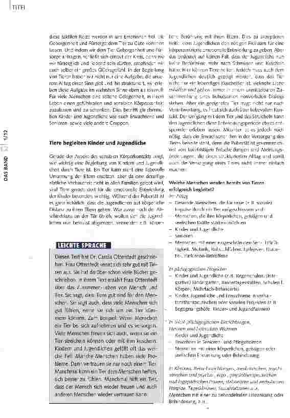 Vorschauseite 3: Ein wunderbares Zusammenleben