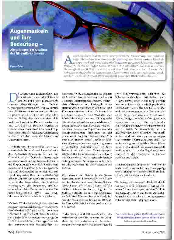 Vorschauseite 1: Augenmuskeln und ihre Bedeutung