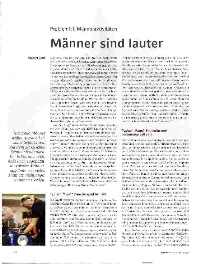 Vorschauseite 1: Männer sind lauter