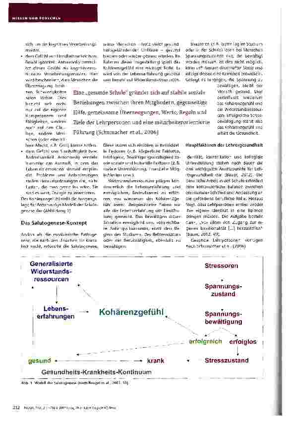 Vorschauseite 2: Lehrergesundheit — ein Beitrag zur Schulqualität