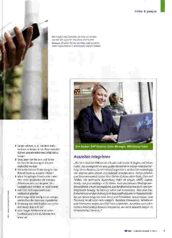 Vorschauseite 2: Arbeit im Gepäck