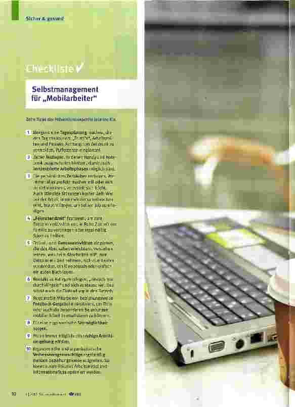 Vorschauseite 5: Arbeit im Gepäck