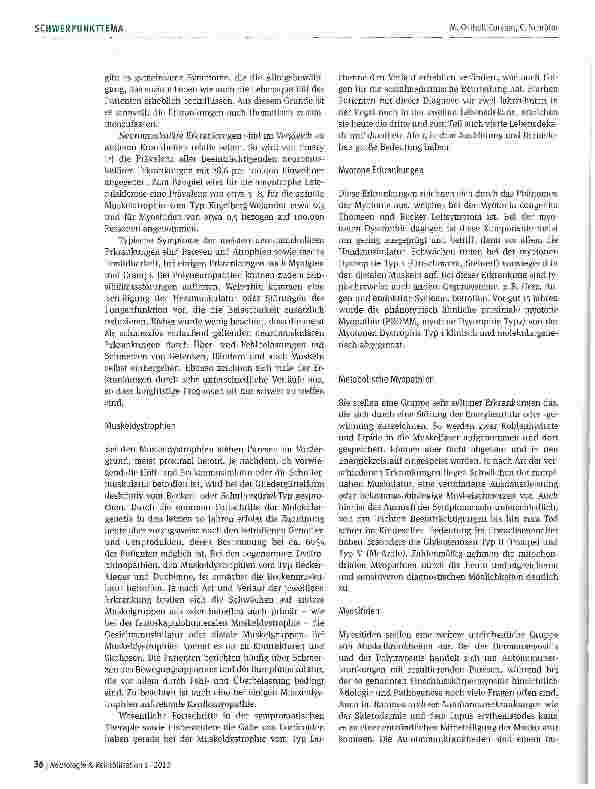 Vorschauseite 3: Neuromuskuläre Erkrankungen -Sozialmedizin und Rehabilitation