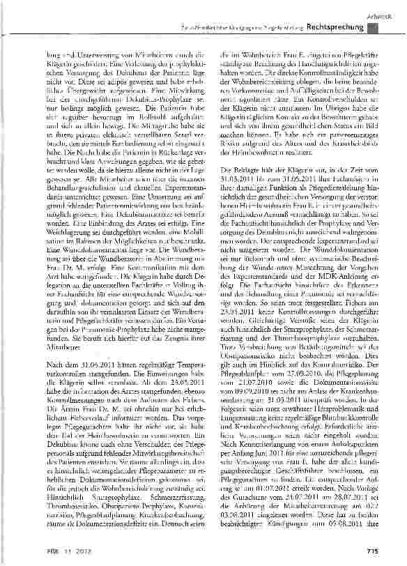 Vorschauseite 3: Zur außerordentlichen Kündigung einer Pflegedienstleitung