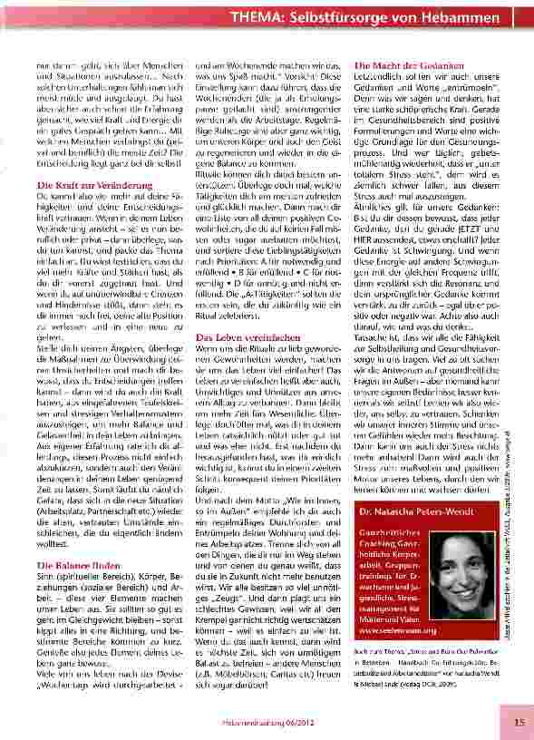 Vorschauseite 3: STRESS... als Motor unseres Lebens