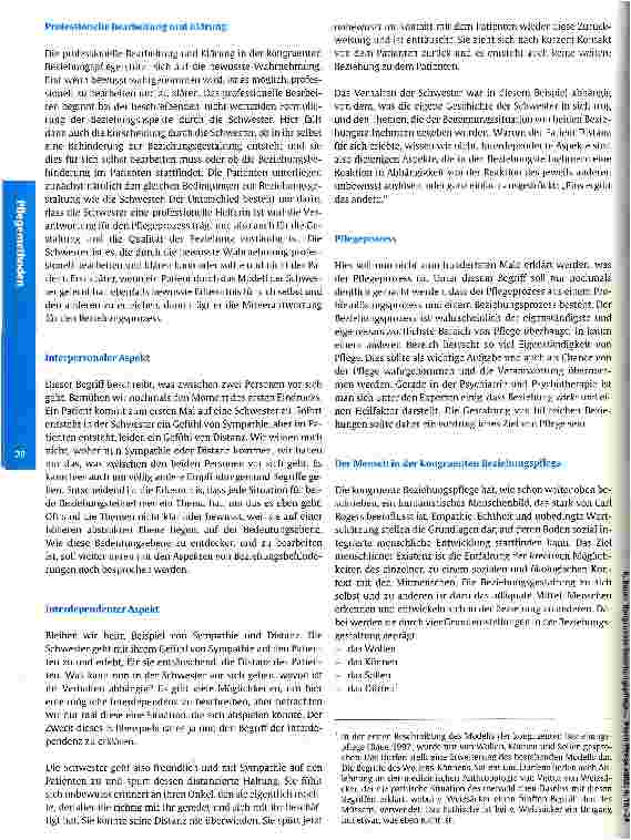 Vorschauseite 3: Kongruente Beziehungspflege Ein Modell zur Gestaltung professioneller Beziehung in der Pflege