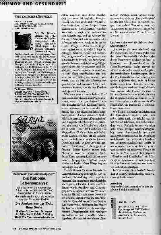 Vorschauseite 5: Lachen ist die beste Medizin Humor: ein Heilmittel bis ins hohe Alter