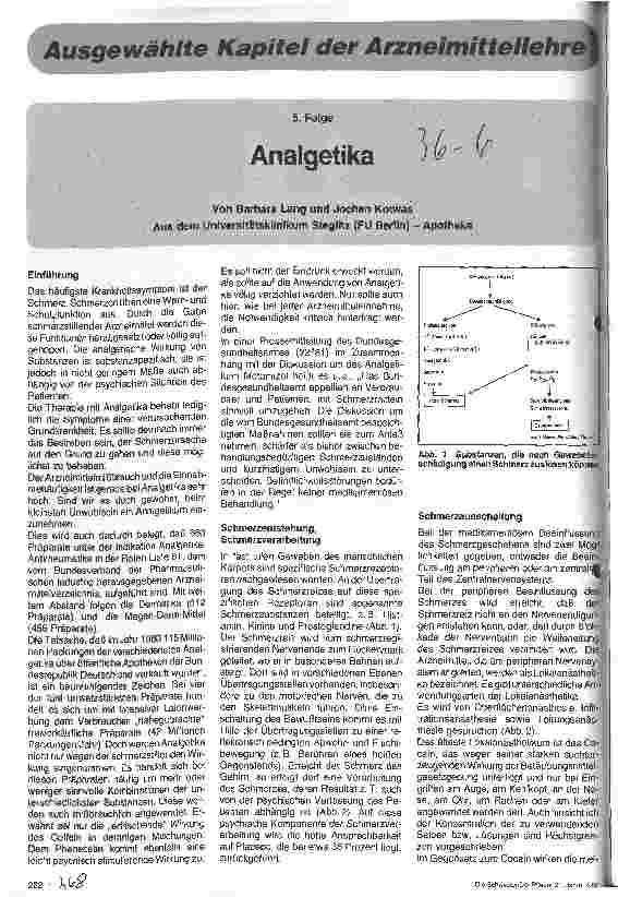 Vorschauseite 1: Analgetika